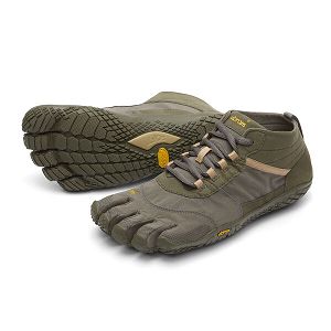 Vibram V-Trek Military/Dark Grey Mens Trail Shoes | India-615849